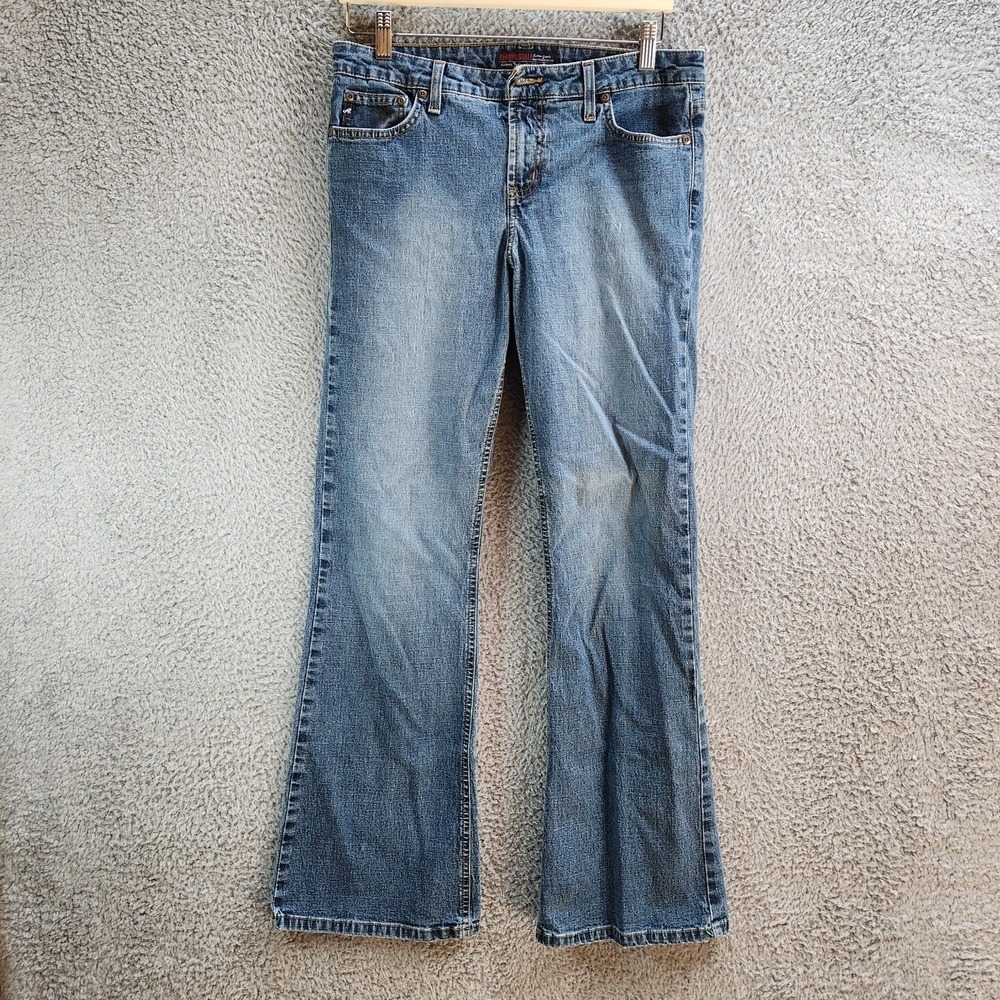 Aeropostale Jeans Women's 9/10R (Fits 32x31) Blue Denim Cotton Mid Rise Bootcut